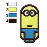 Cylindrical Minions Embroidery Design